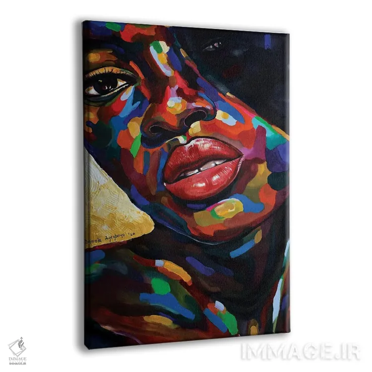 تابلو دکوراتیو انییان اثر دامولا آیگبایو - نمای پرسپکتیو محصول