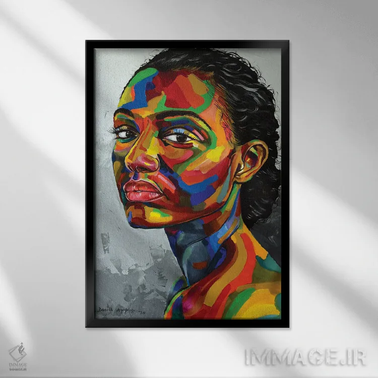 تابلو دکوراتیو هدف وجود اثر دامولا آیگبایو - نمای قابدار مشکی