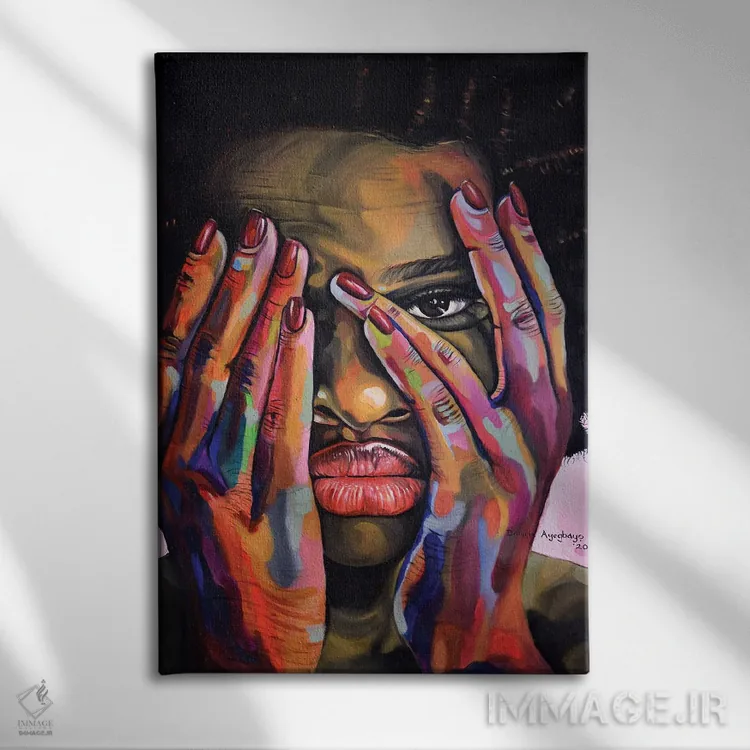 تابلو دکوراتیو سفرهای من اثر دامولا آیگبایو - نمای روبهرو روی دیوار