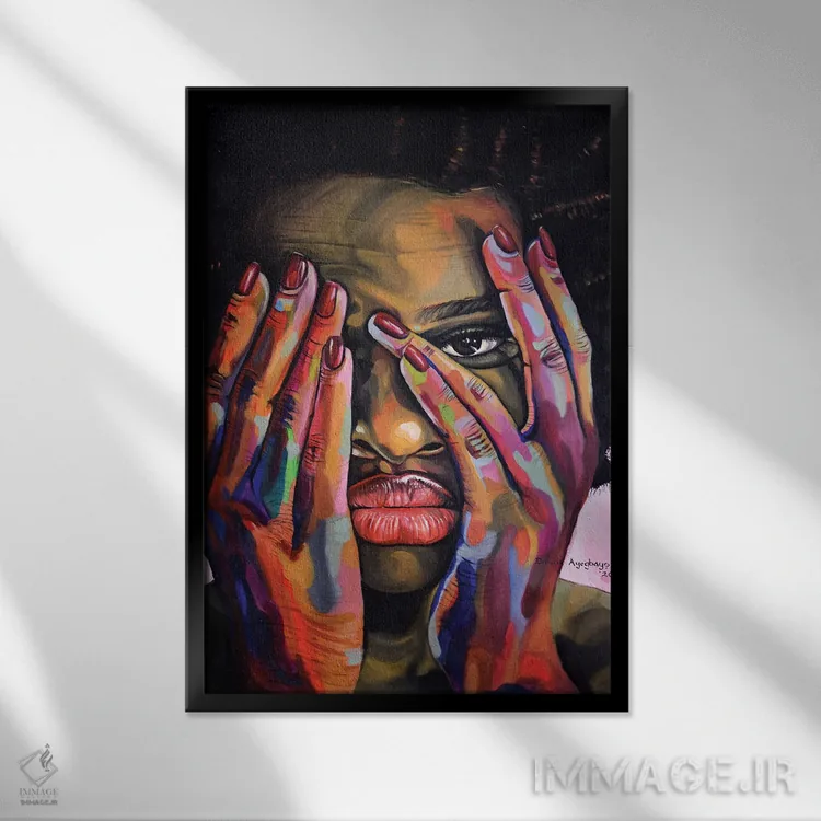 تابلو دکوراتیو سفرهای من اثر دامولا آیگبایو - نمای قابدار مشکی