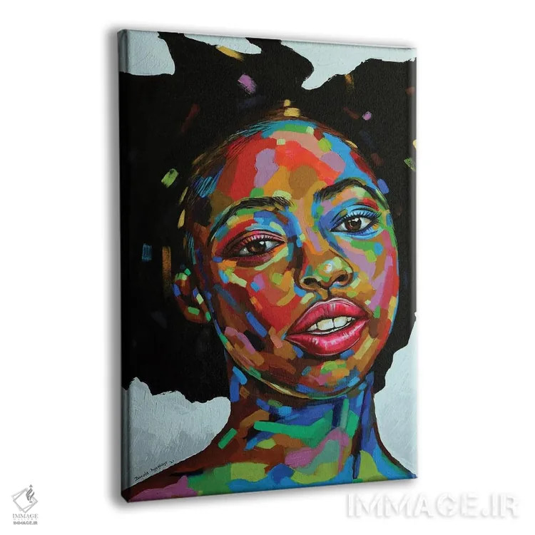 تابلو دکوراتیو هدف وجود III اثر دامولا آیگبایو - نمای پرسپکتیو محصول