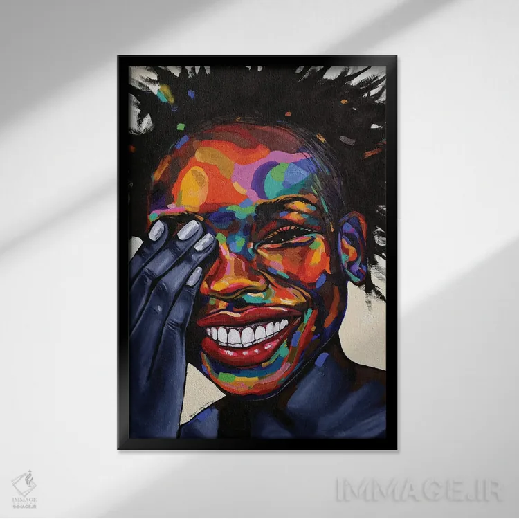 تابلو دکوراتیو سفرهای من II اثر دامولا آیگبایو - نمای قابدار مشکی