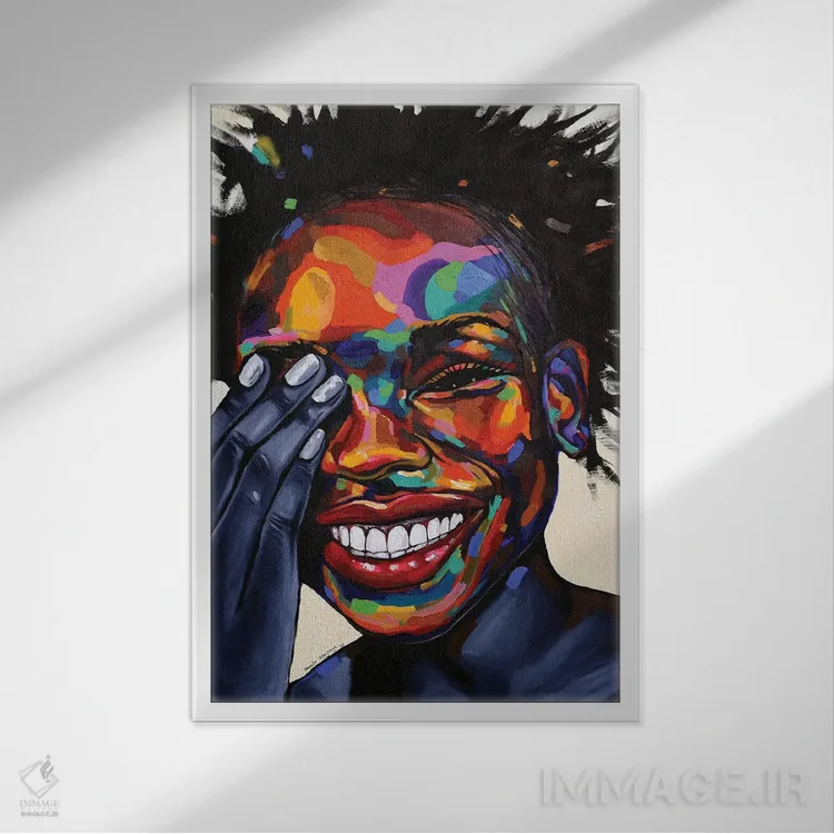 تابلو دکوراتیو سفرهای من II اثر دامولا آیگبایو - نمای قابدار سفید