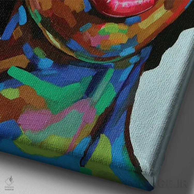 تابلو دکوراتیو هدف وجود III اثر دامولا آیگبایو - نمای نزدیک بافت بوم