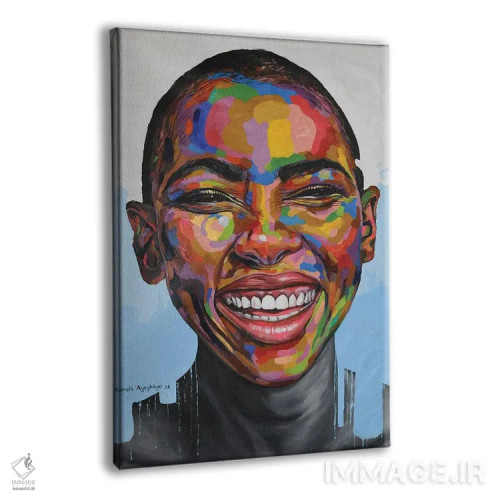 تابلو دکوراتیو جشن زندگی VIII اثر دامولا آیگبایو - نمای پرسپکتیو محصول