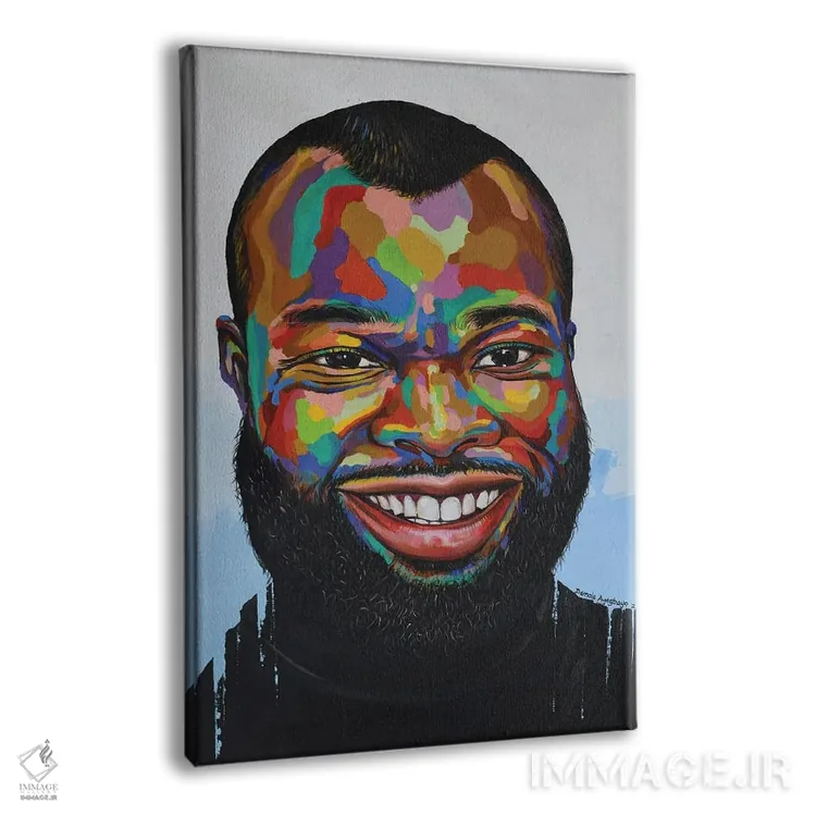 تابلو دکوراتیو جشن زندگی IX اثر دامولا آیگبایو - نمای پرسپکتیو محصول