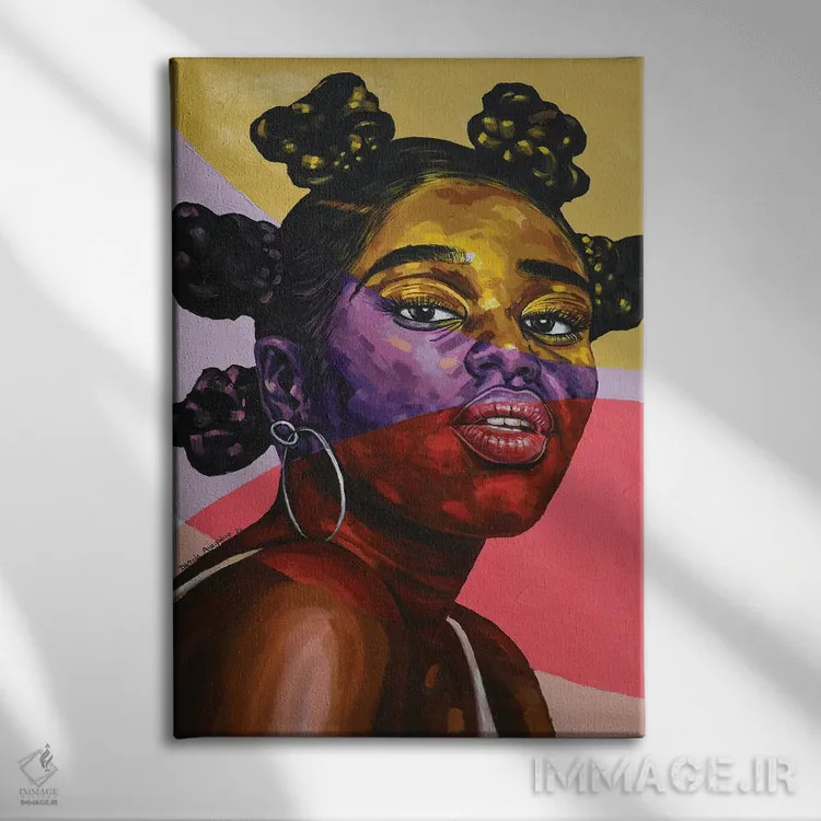 تابلو دکوراتیو سوی دیگر IV اثر دامولا آیگبایو - نمای روبهرو روی دیوار