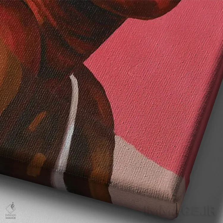 تابلو دکوراتیو سوی دیگر IV اثر دامولا آیگبایو - نمای نزدیک بافت بوم