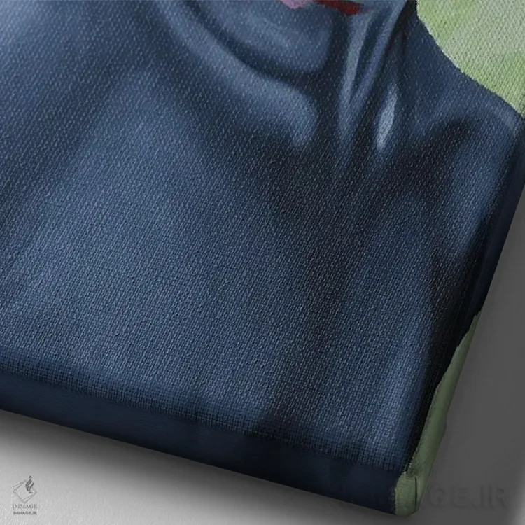 تابلو دکوراتیو انییان انسان IV اثر دامولا آیگبایو - نمای نزدیک بافت بوم