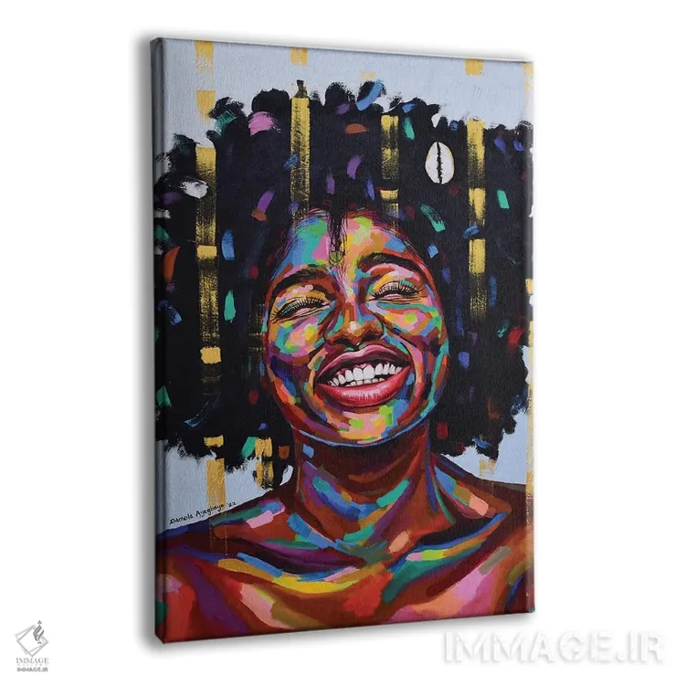 تابلو دکوراتیو علی رغم همه موانع IV اثر دامولا آیگبایو - نمای پرسپکتیو محصول