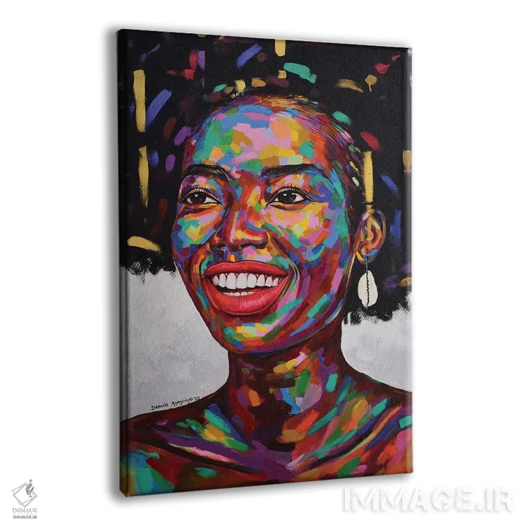 تابلو دکوراتیو شکوه زنانگی II اثر دامولا آیگبایو - نمای پرسپکتیو محصول