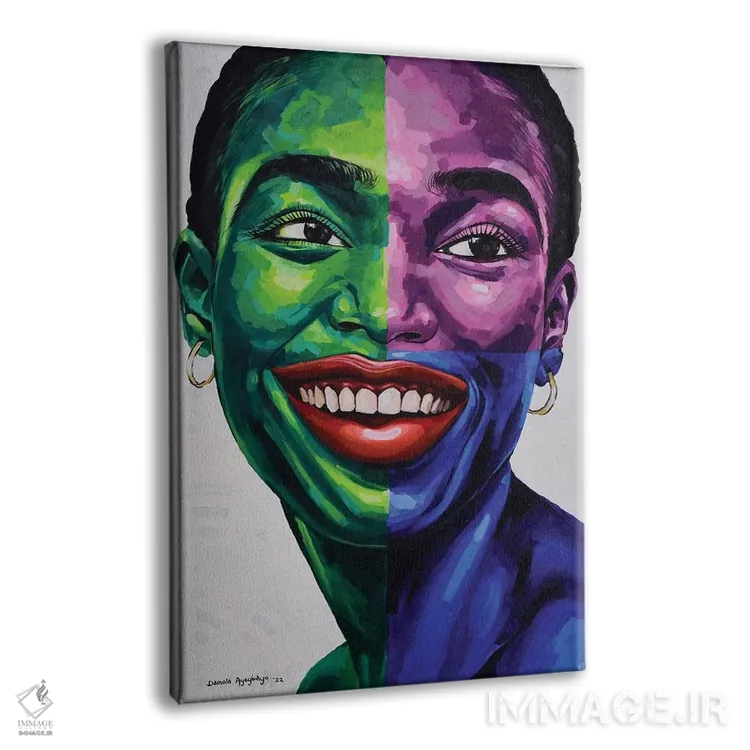 تابلو دکوراتیو سوی دیگر V اثر دامولا آیگبایو - نمای پرسپکتیو محصول