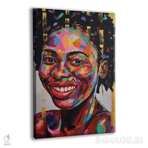 تابلو دکوراتیو نیمه گمشده V اثر دامولا آیگبایو - نمای پرسپکتیو محصول