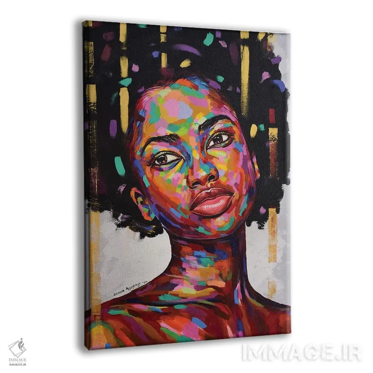 تابلو دکوراتیو آزاد اما گرسنه IV اثر دامولا آیگبایو - نمای پرسپکتیو محصول