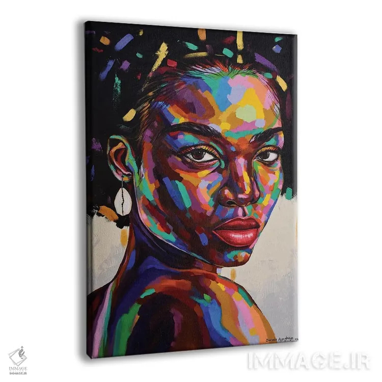 تابلو دکوراتیو هدف از وجود IX اثر دامولا آیگبایو - نمای پرسپکتیو محصول