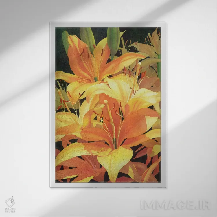 تابلو دکوراتیو لب مطلب اثر دیانا میلر-پیرس - نمای قابدار سفید