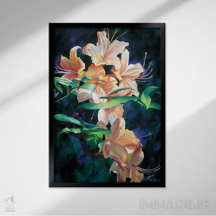 تابلو دکوراتیو دوباره بالای تپه اثر دیانا میلر-پیرس - نمای قابدار مشکی