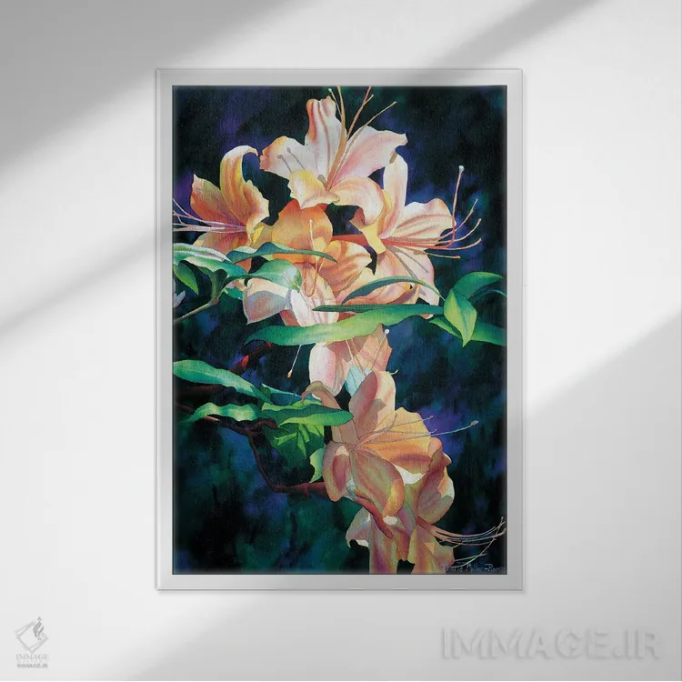 تابلو دکوراتیو دوباره بالای تپه اثر دیانا میلر-پیرس - نمای قابدار سفید