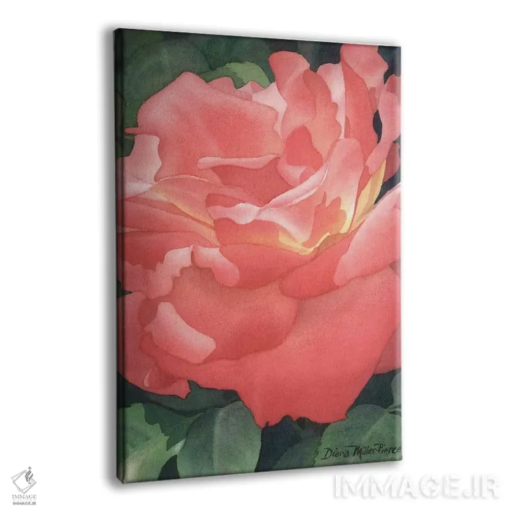 تابلو دکوراتیو اخگرهای گل رز اثر دیانا میلر-پیرس - نمای پرسپکتیو محصول