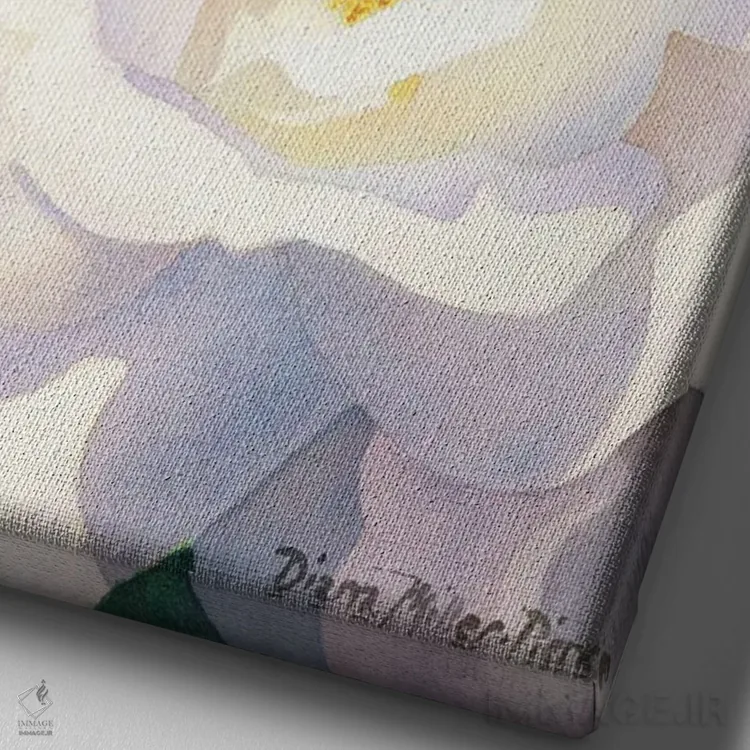 تابلو دکوراتیو سقوط به درون اثر دیانا میلر-پیرس - نمای نزدیک بافت بوم