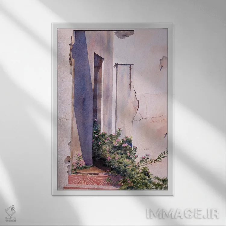 تابلو دکوراتیو نور صبحگاهی کارائیب اثر دیانا میلر-پیرس - نمای قابدار سفید