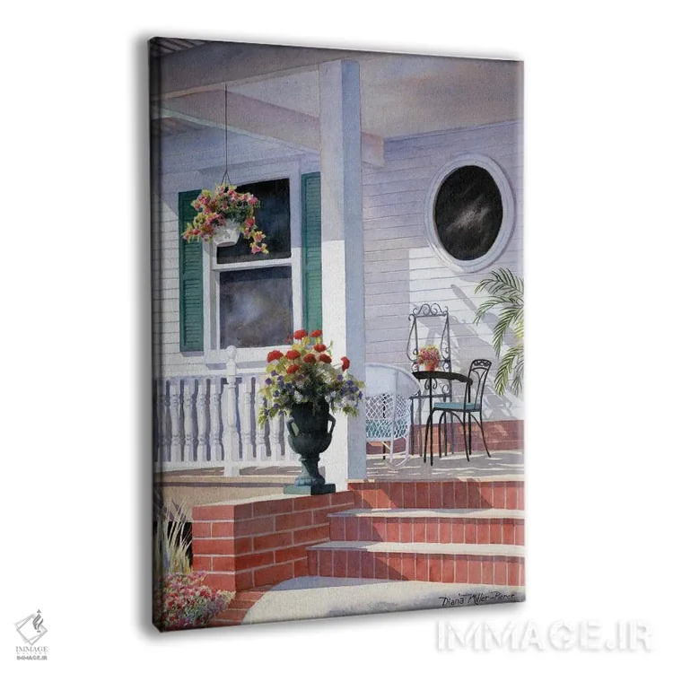 تابلو دکوراتیو ایوان فلوریدا اثر دیانا میلر-پیرس - نمای پرسپکتیو محصول