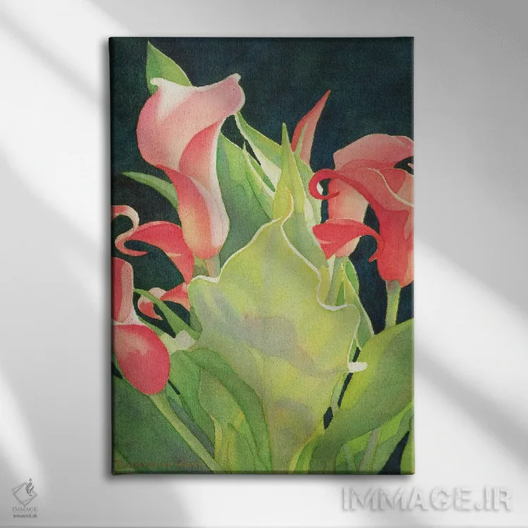 تابلو دکوراتیو دیده بان گلی - کالای لیلی اثر دیانا میلر-پیرس - نمای روبهرو روی دیوار