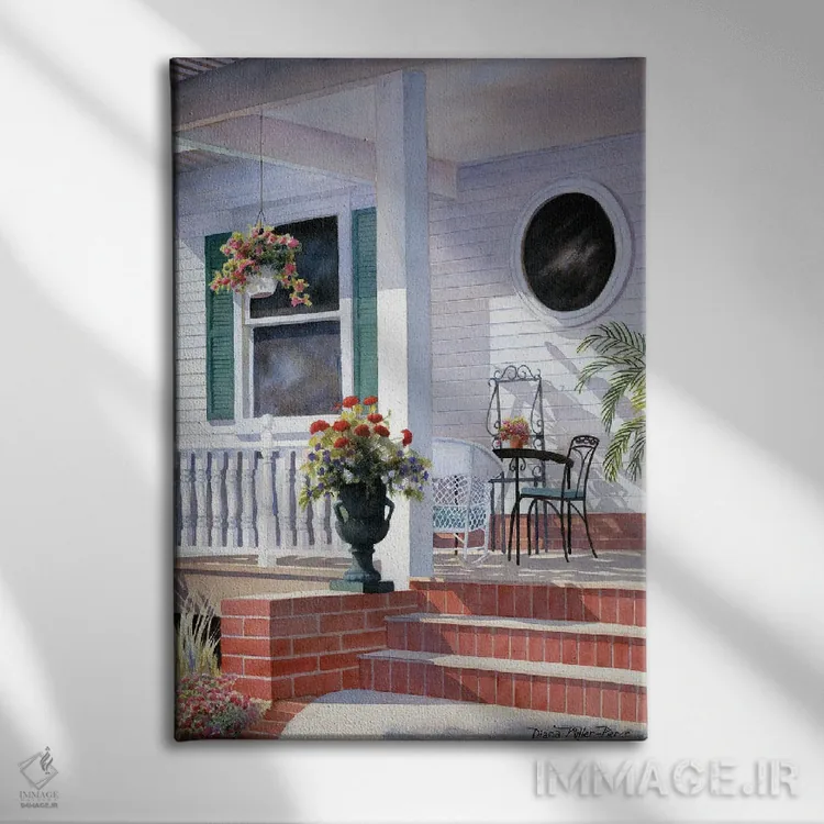 تابلو دکوراتیو ایوان فلوریدا اثر دیانا میلر-پیرس - نمای روبهرو روی دیوار