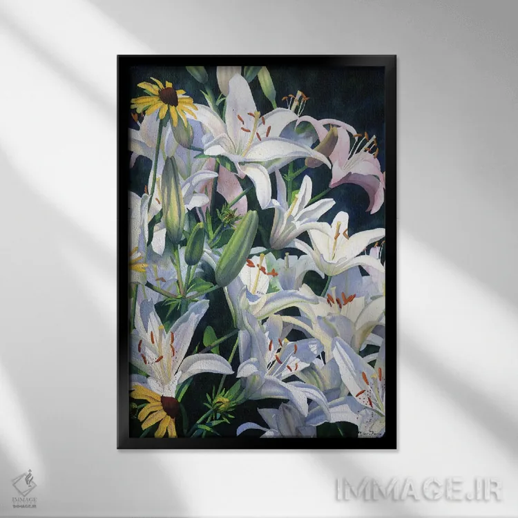 تابلو دکوراتیو مزاحمان اثر دیانا میلر-پیرس - نمای قابدار مشکی