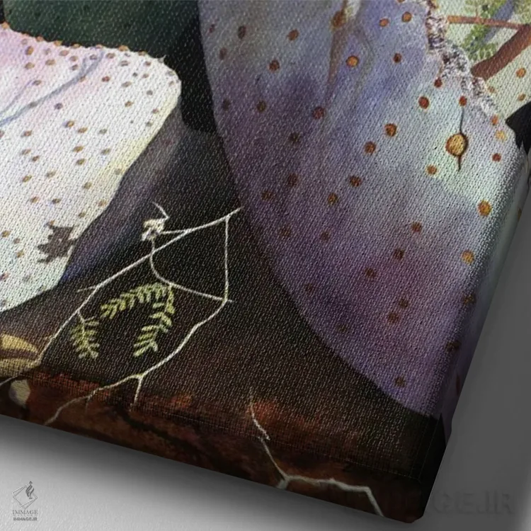 تابلو دکوراتیو ریسک یک لمس اثر دیانا میلر-پیرس - نمای نزدیک بافت بوم