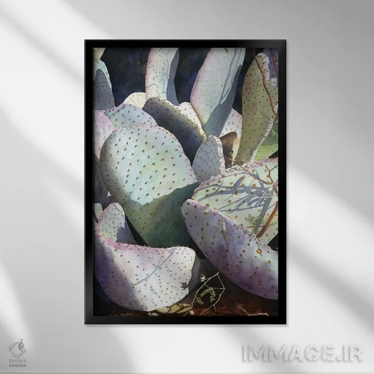 تابلو دکوراتیو ریسک یک لمس اثر دیانا میلر-پیرس - نمای قابدار مشکی