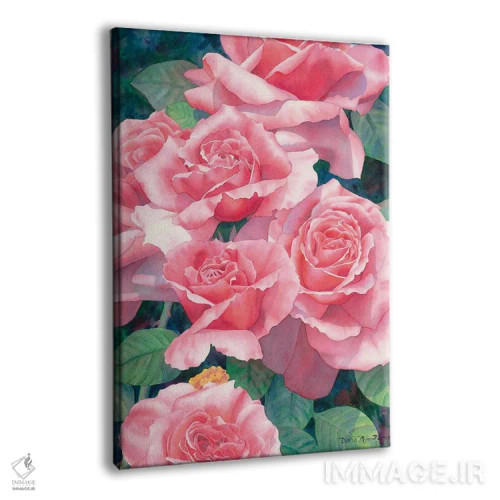 تابلو دکوراتیو رزها، رزها، رزها اثر دیانا میلر-پیرس - نمای پرسپکتیو محصول