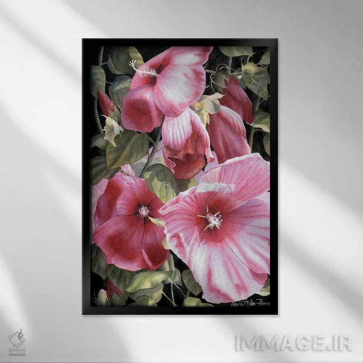 تابلو دکوراتیو سرناد اثر دیانا میلر-پیرس - نمای قابدار مشکی