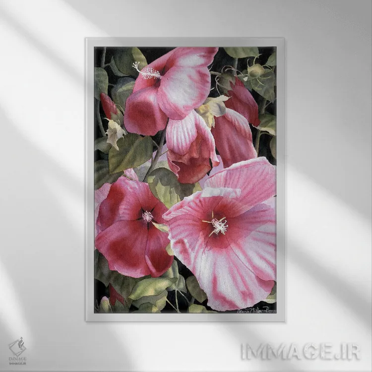 تابلو دکوراتیو سرناد اثر دیانا میلر-پیرس - نمای قابدار سفید