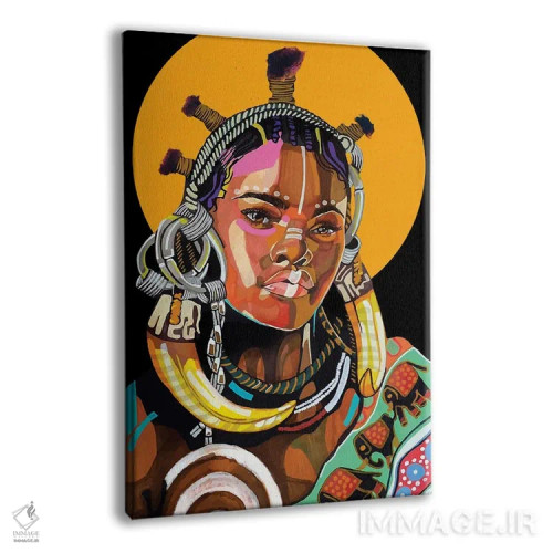 تابلو دکوراتیو ملکه سیاه است اثر دومونیک براون - نمای پرسپکتیو محصول