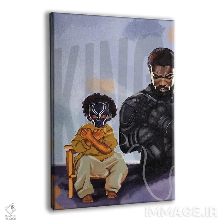 تابلو دکوراتیو پلنگ سیاه اثر دومونیک براون - نمای پرسپکتیو محصول