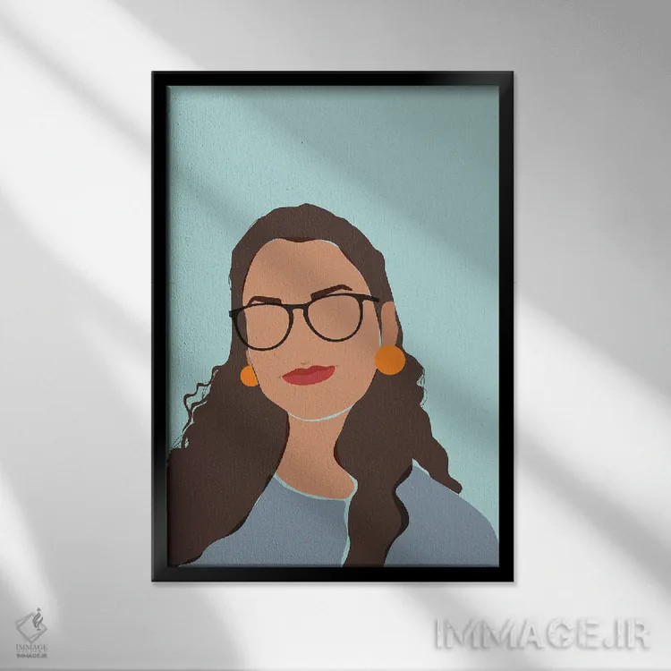 تابلو دکوراتیو دیدگاه اثر دومونیک براون - نمای قابدار مشکی