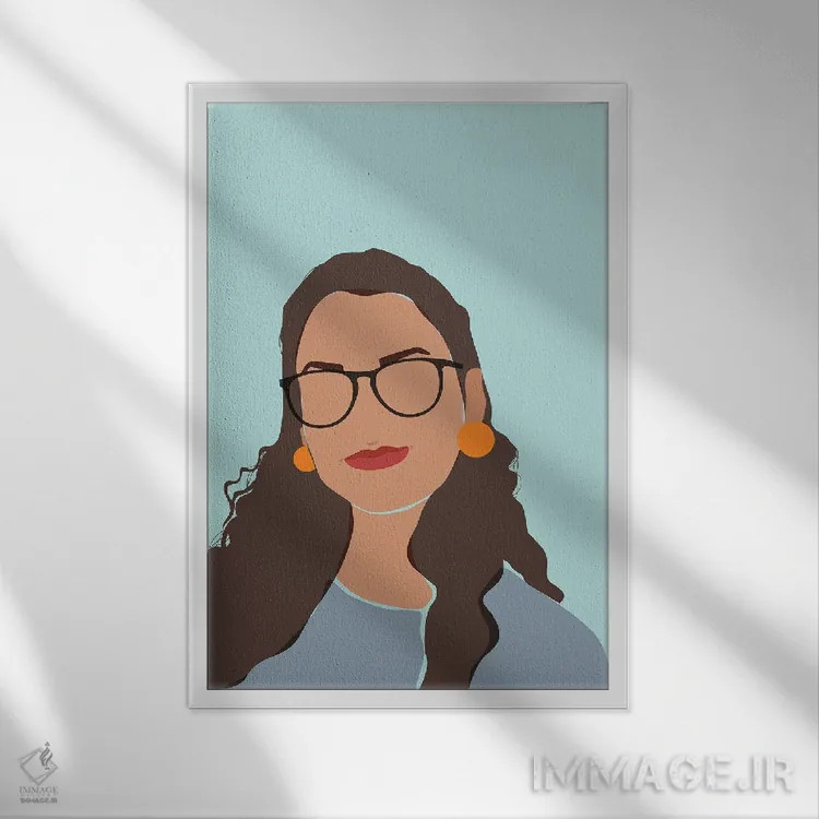 تابلو دکوراتیو دیدگاه اثر دومونیک براون - نمای قابدار سفید