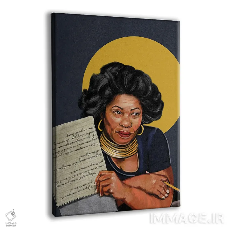 تابلو دکوراتیو تونی موریسون اثر دومونیک براون - نمای پرسپکتیو محصول