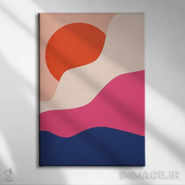 تابلو مدرن سلام اثر دومونیک براون - نمای روبهرو روی دیوار