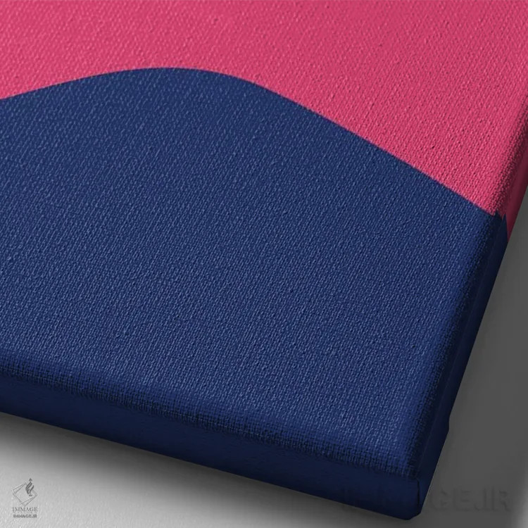 تابلو مدرن سلام اثر دومونیک براون - نمای نزدیک بافت بوم