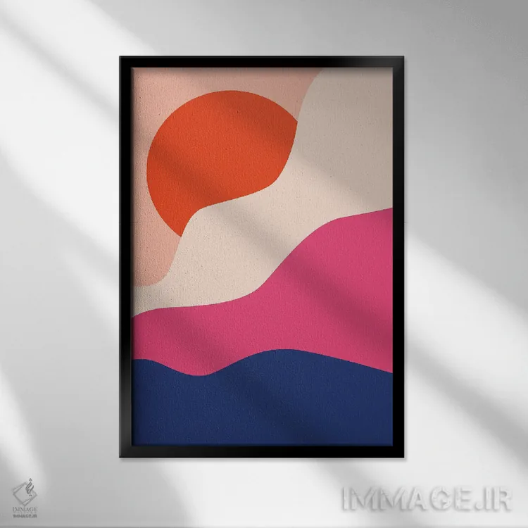 تابلو مدرن سلام اثر دومونیک براون - نمای قابدار مشکی