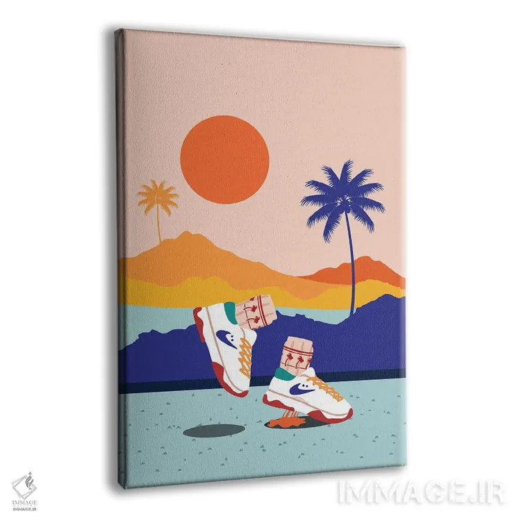 تابلو دکوراتیو جنب وجوش کالیفرنیا اثر دومونیک براون - نمای پرسپکتیو محصول