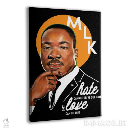 تابلو دکوراتیو مارتین لوتر کینگ جونیور اثر دومونیک براون - نمای پرسپکتیو محصول