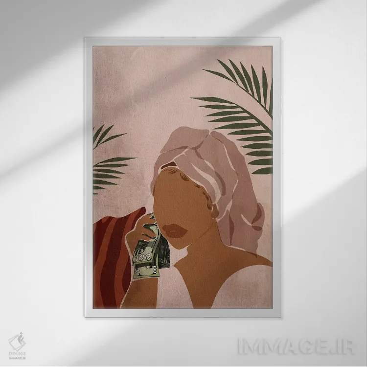 تابلو دکوراتیو صبح به خیر اثر دومونیک براون - نمای قابدار سفید