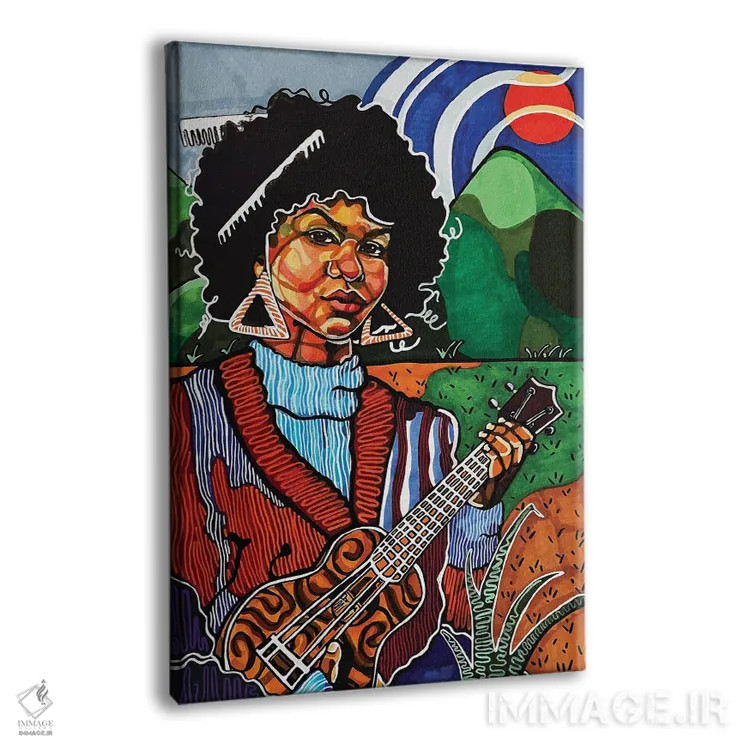 تابلو مدرن اجرای انفرادی جو اثر دومونیک براون - نمای پرسپکتیو محصول