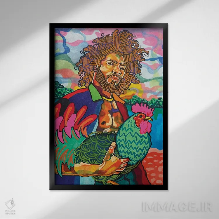 تابلو دکوراتیو فابیو اثر دومونیک براون - نمای قابدار مشکی