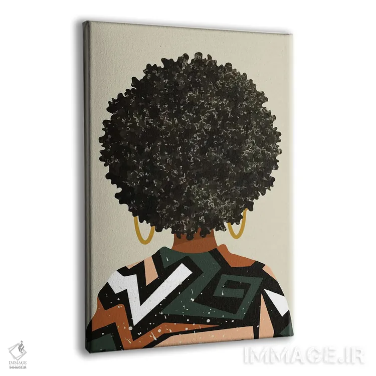 تابلو مینیمال هنر سیاه اهمیت دارد اثر دومونیک براون - نمای پرسپکتیو محصول