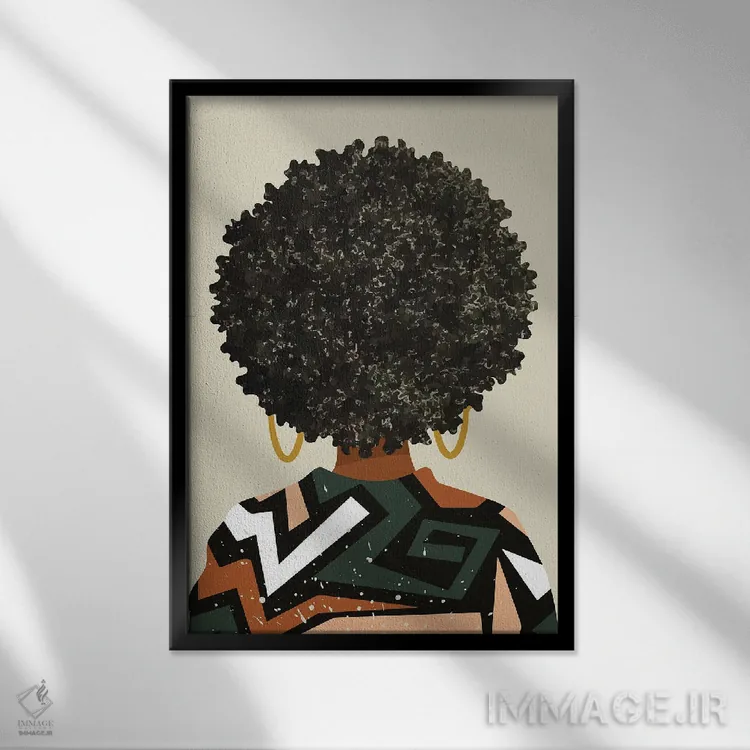 تابلو مینیمال هنر سیاه اهمیت دارد اثر دومونیک براون - نمای قابدار مشکی