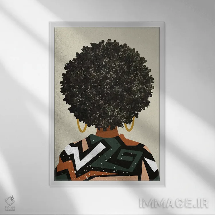 تابلو مینیمال هنر سیاه اهمیت دارد اثر دومونیک براون - نمای قابدار سفید